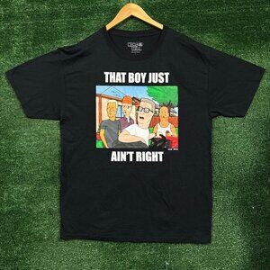 King of the Hill Hank Hill That Boy Ain't Right T-Shirt Size Large